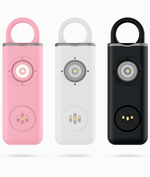 130dB Veiligheidsalarm Sleutelhanger met LED & USB-oplaadfunctie