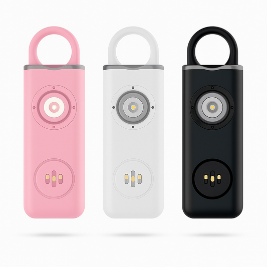 130dB Veiligheidsalarm Sleutelhanger met LED & USB-oplaadfunctie