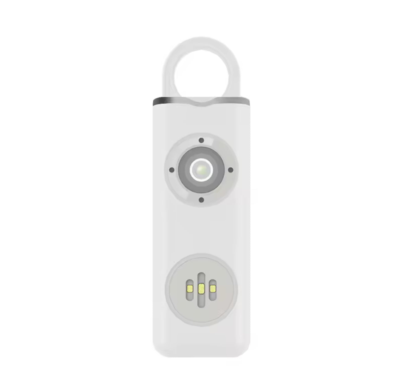 130dB Veiligheidsalarm Sleutelhanger met LED & USB-oplaadfunctie
