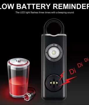 130dB Veiligheidsalarm Sleutelhanger met LED & USB-oplaadfunctie