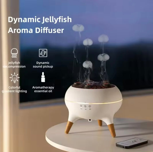 JellyFish Aroma Diffuser – Luchtbevochtiger met LED en Afstandsbediening