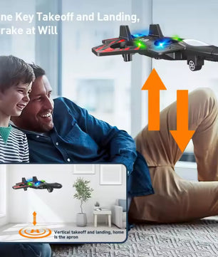 Jet Fighter RC Drone met Afstandsbediening – LED Verlichting & 360° Stunts
