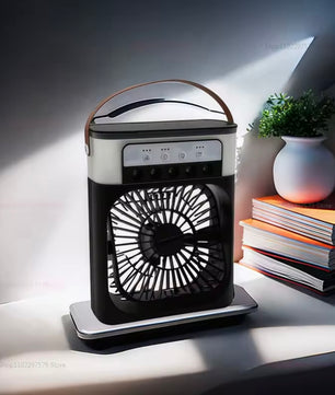 BreezeBox™ – 3-in-1 Mini Aircooler met LED & Luchtbevochtiger