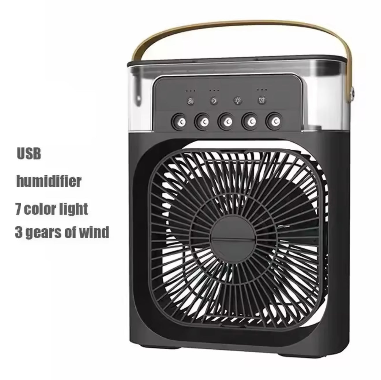 BreezeBox™ – 3-in-1 Mini Aircooler met LED & Luchtbevochtiger