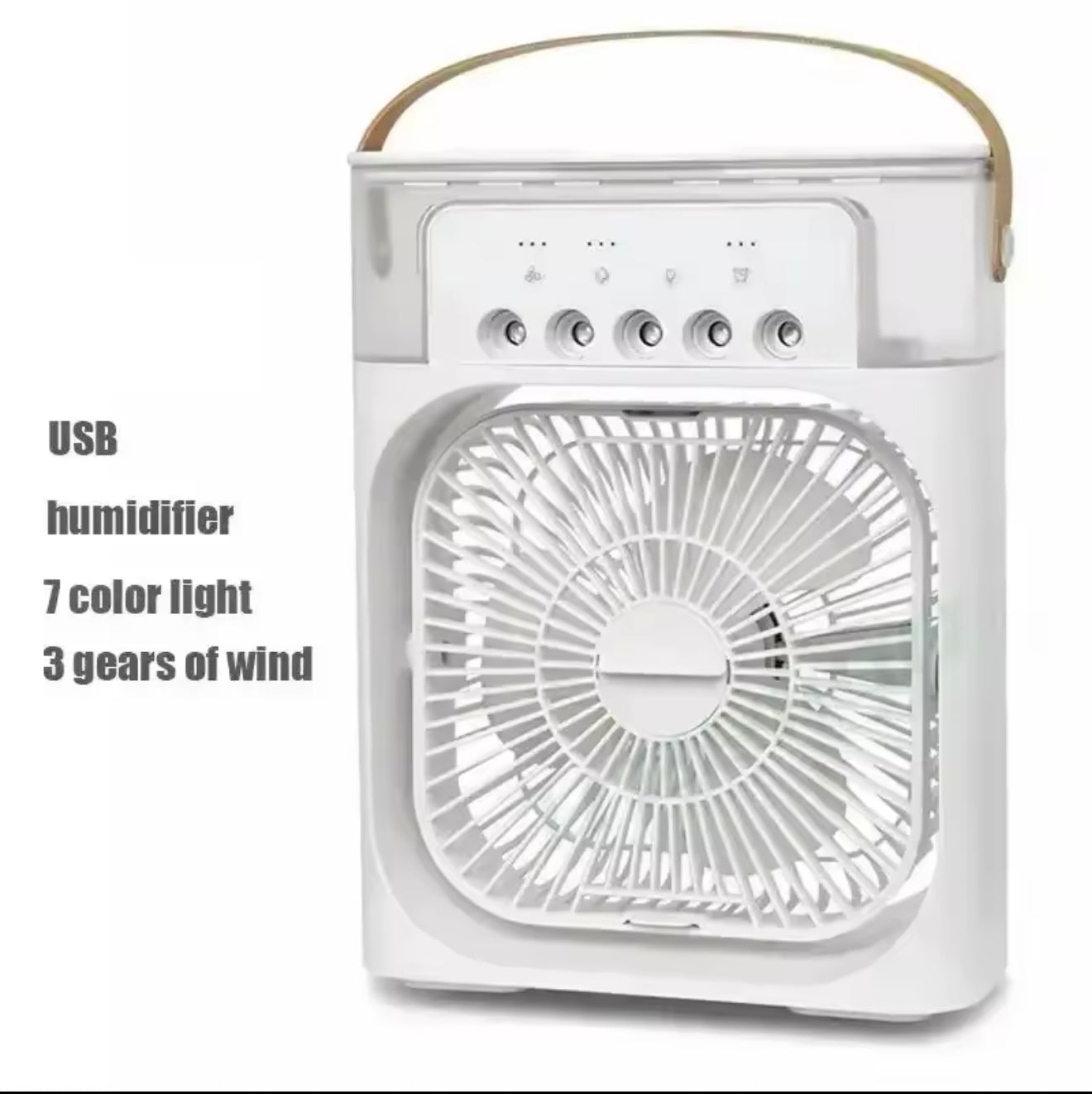 BreezeBox™ – 3-in-1 Mini Aircooler met LED & Luchtbevochtiger